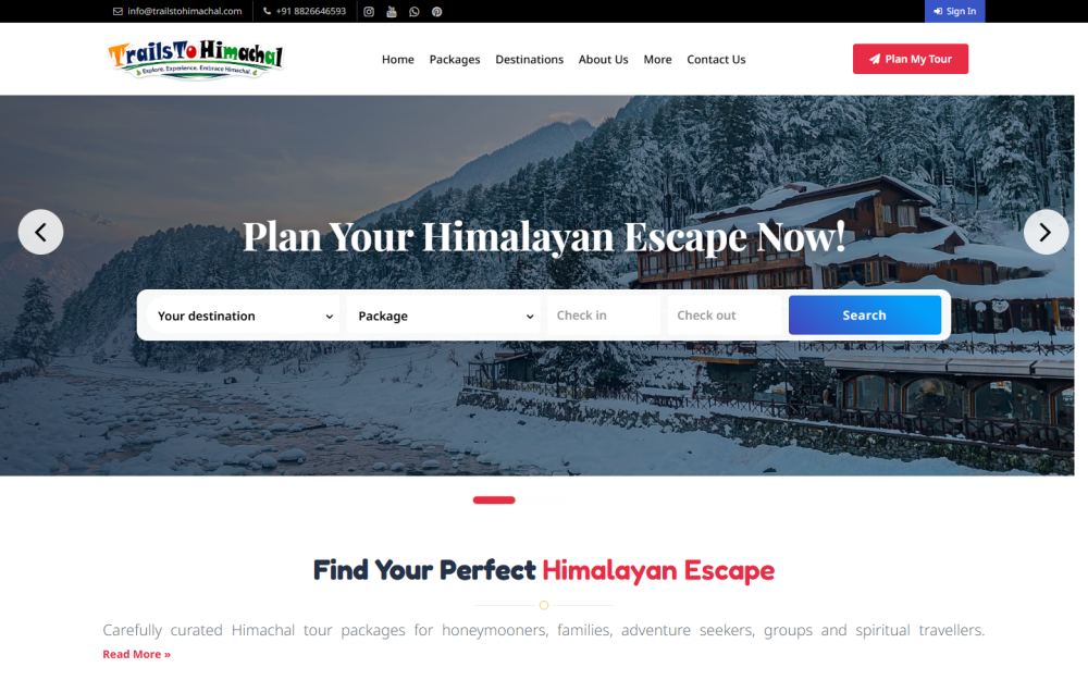 Trails to Himachal — Travel & Trekking